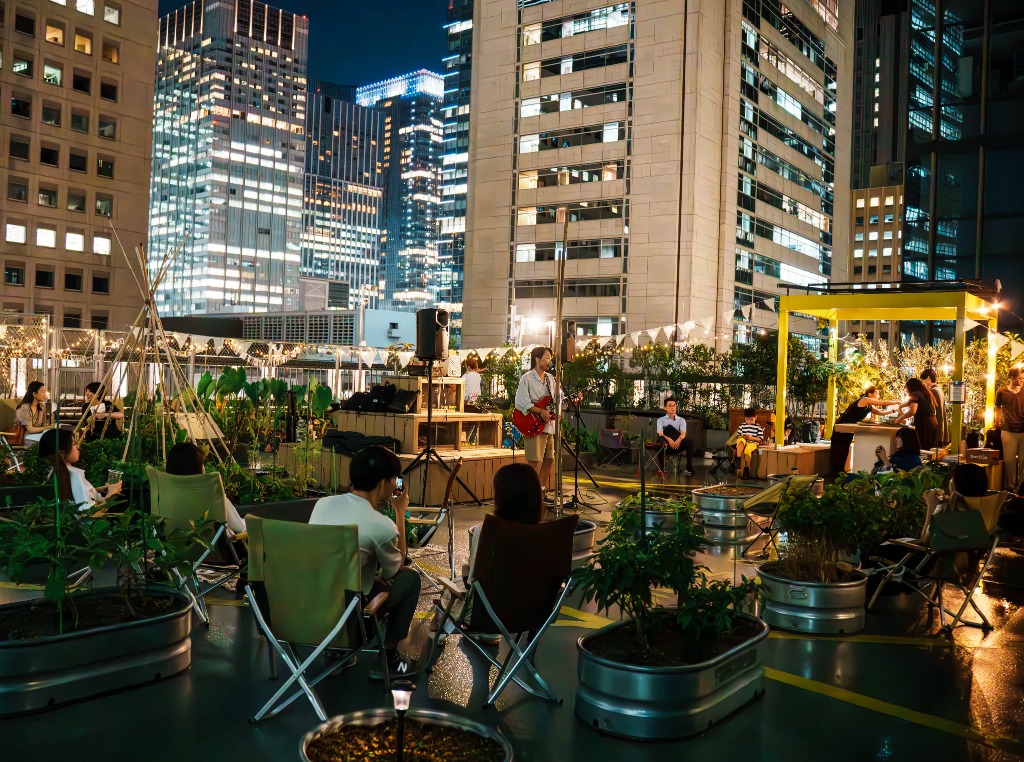 NIGHT FIRM 2025 大手町ビル屋上 2